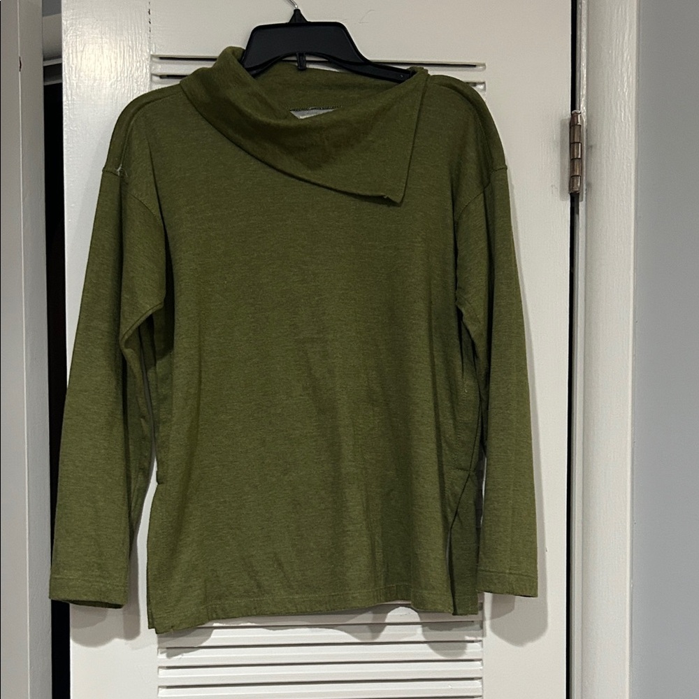 Max Studio Olive Cowl Neck Sweater